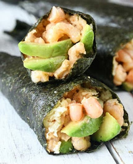 Keto Spicy Prawn Hand Rolls recipes