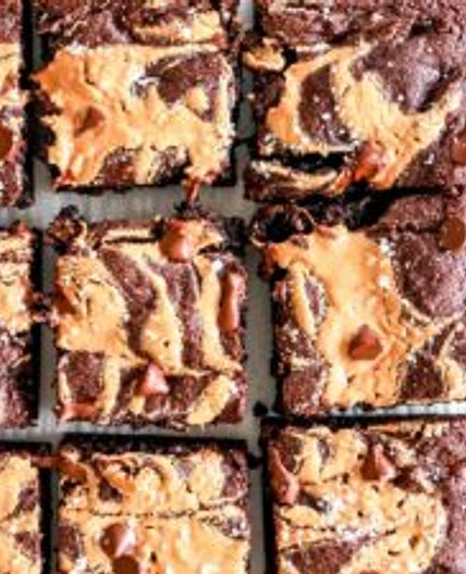 Peanut Butter Swirl Brownies (gluten free)