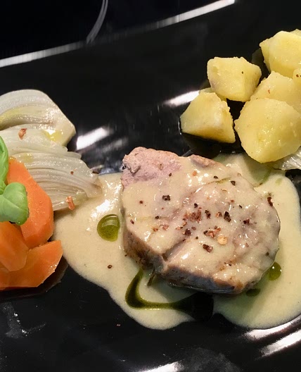 Steamed pork tenderloin