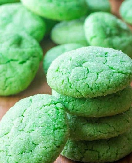 Green Soft Sugar Cookies