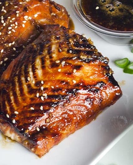 Crispy Garlic-Miso Glazed Salmon