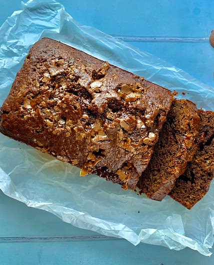 Daim Bar Chocolate and Banana Loaf
