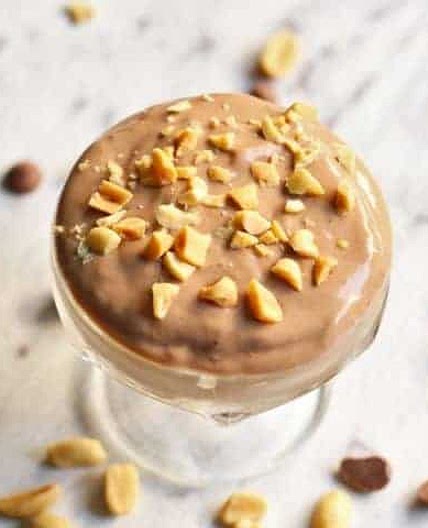 4 Ingredient Snickers Nice Cream