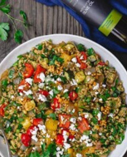 Mediterranean Roasted Vegetables Barley Recipe
