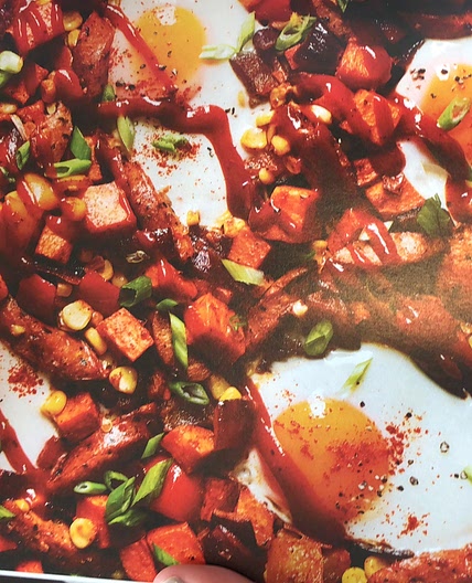 BBQ Sweet Potato Hash with Chicken Sausage