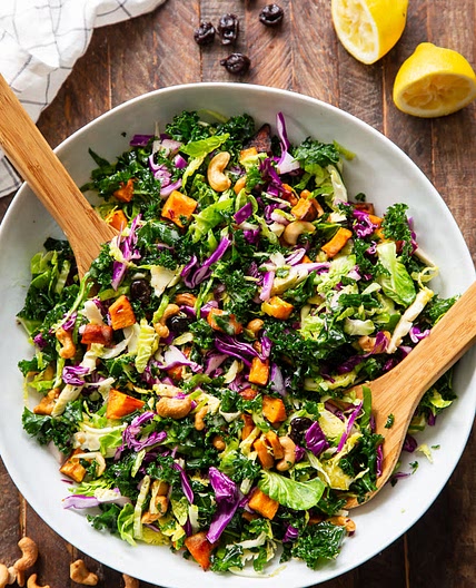 Rainbow Veggie Salad with Lemon Vinaigrette