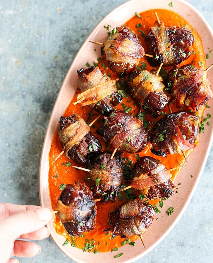 Chorizo-Stuffed Bacon Wrapped Dates