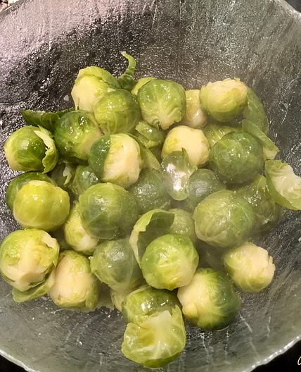 Choux de Bruxelles au vapeurs