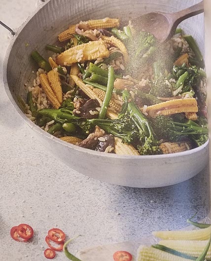 Spicy Szechuan-style Shiitake Stir-fry