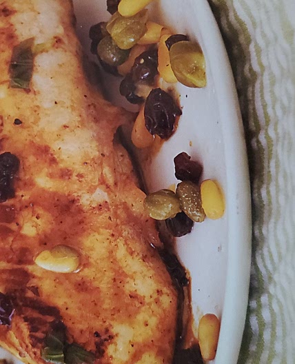 Lemon Chicken with Currants and Pine Nuts
