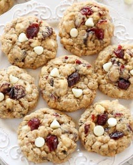 White Chocolate-Cranberry Oatmeal Cookies