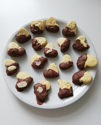 Valentines Orange & Chocolate cookies