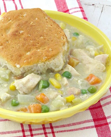 Easy Biscuit Chicken Pot Pie - Written Reality