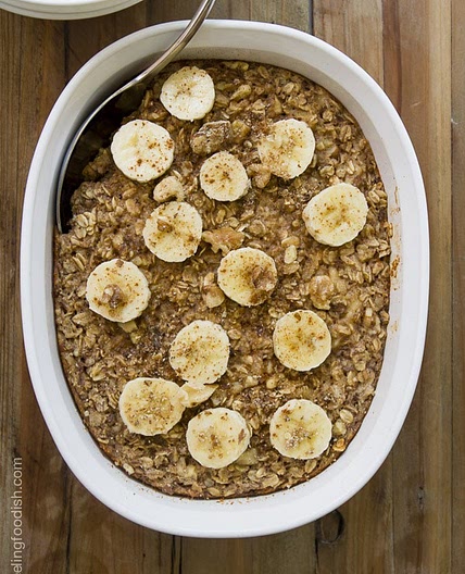 baked banana nut oatmeal