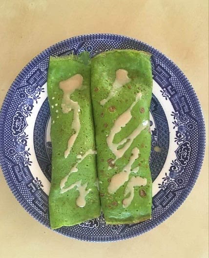 Spinach pancake wraps