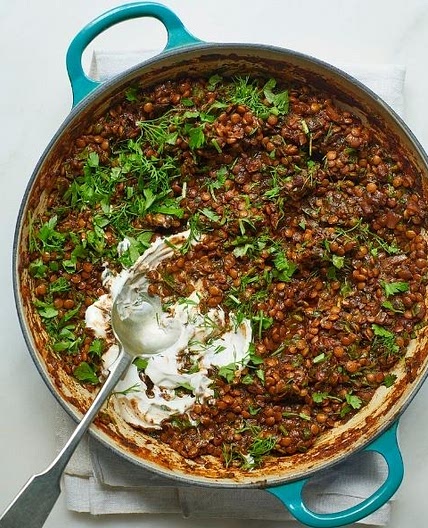 Doctor’s Kitchen 3-2-1: Persian-style Brown Lentils with Mixed Green Herbs