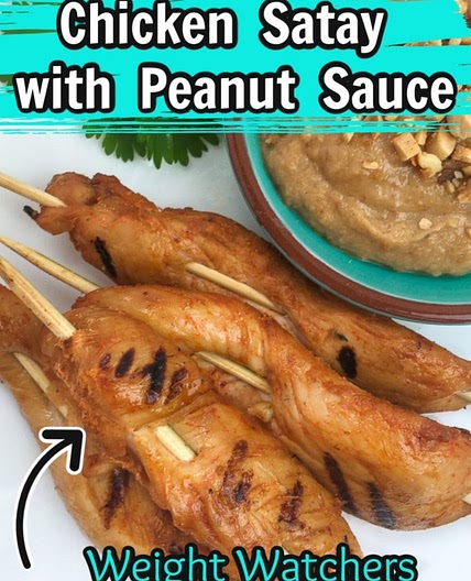 chicken satay with peanut sauce 