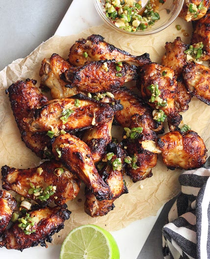 Chili Garlic Chicken Wings