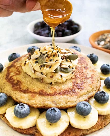 Banana & Oat Protein Pancakes