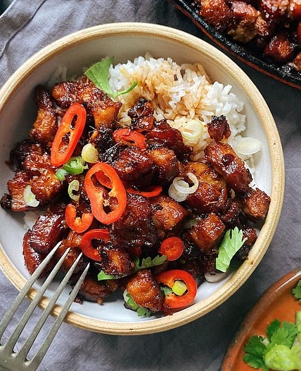 Twice Cooked Sticky Pork Belly