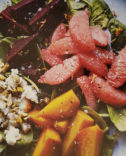 citrus-infused roasted beet salad