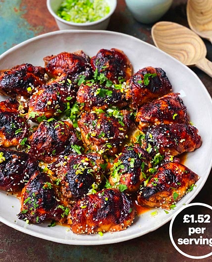 Honey soy and five spice baked chicken