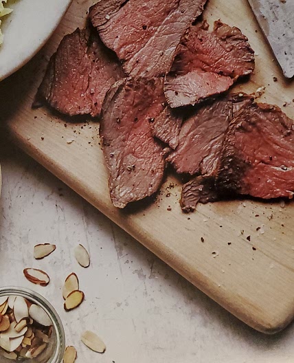 thai beef & napa cabbage