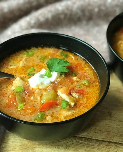 Instant Pot Chicken Fajita Soup Recipe