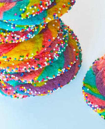 Rainbow Pinwheel Cookies
