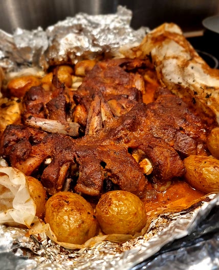 The Ultimate Lamb Roast with Baby Potatos by ME ♡ ألذ وصفة ضلع مشوي من اختراعي