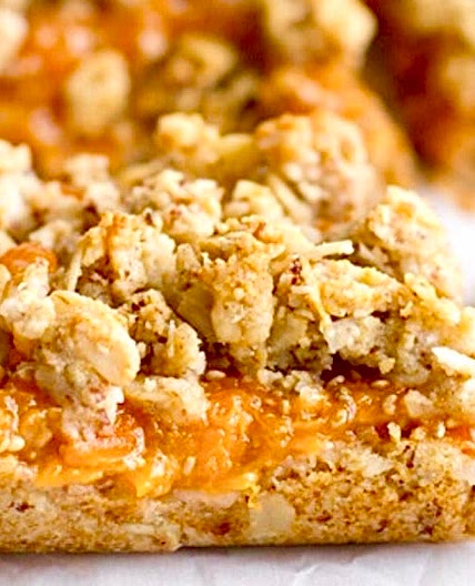 Apricot Jam Crumble Bars 