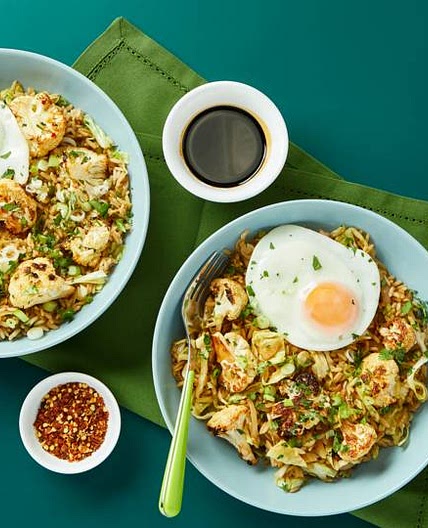 Roasted cauliflower nasi goreng