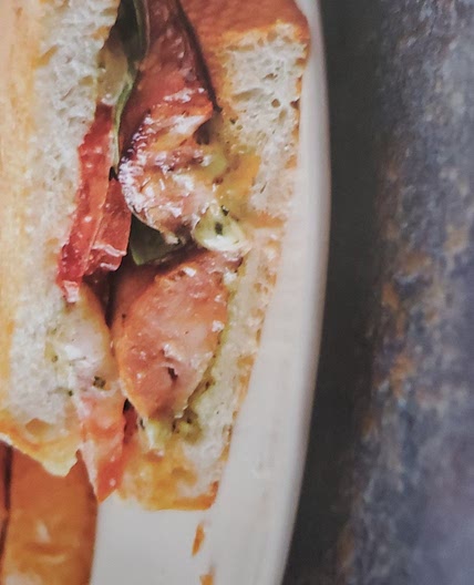 Toasted Pesto-Chicken Sausage Sandwiches