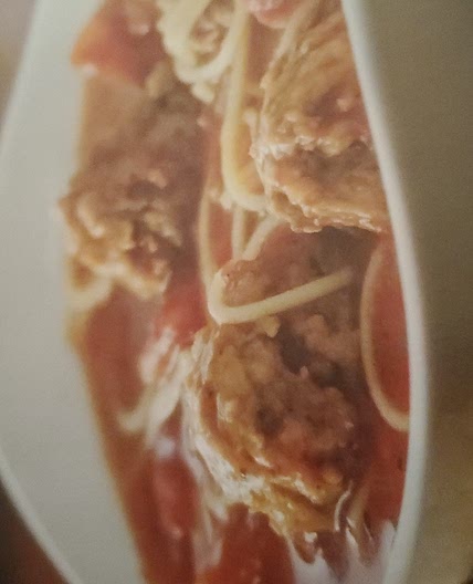 Spicy Angel Hair Pasta and Meatball Soup