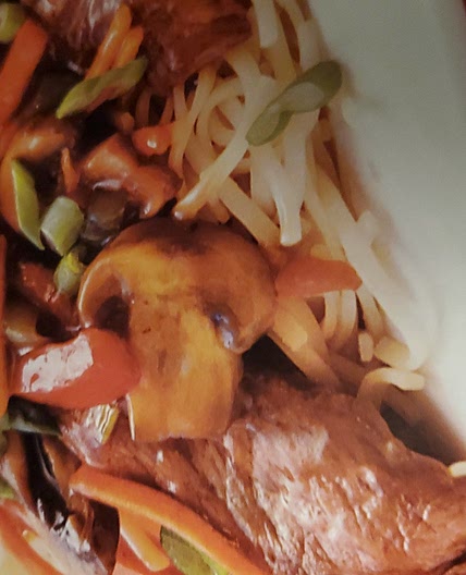 Beef-Mushroom Teriyaki Noodles