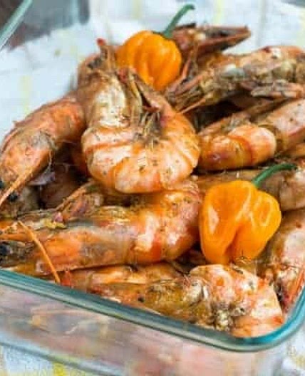 Jamaican hot pepper shrimp