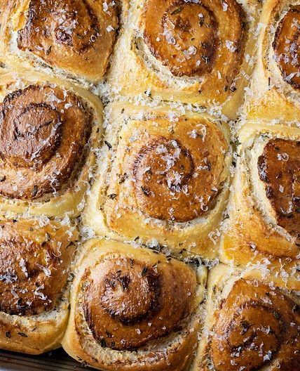 Sourdough Savory Rolls With Parmesan & Ricotta