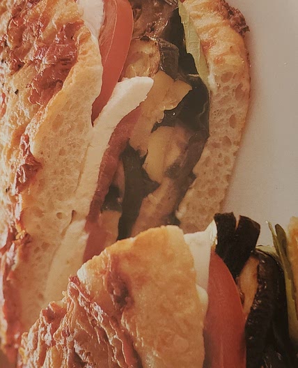 Roasted Vegetable Focaccia Sandwich