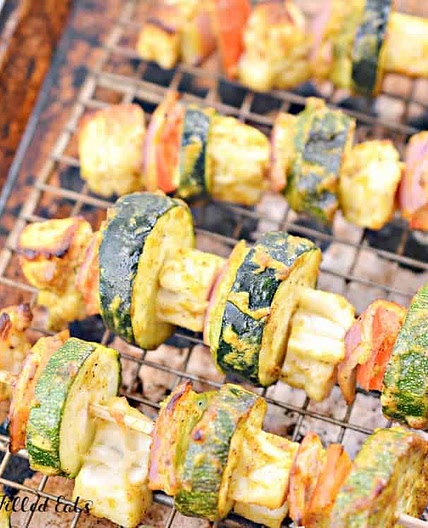 Keto Paneer Tikka Kebabs