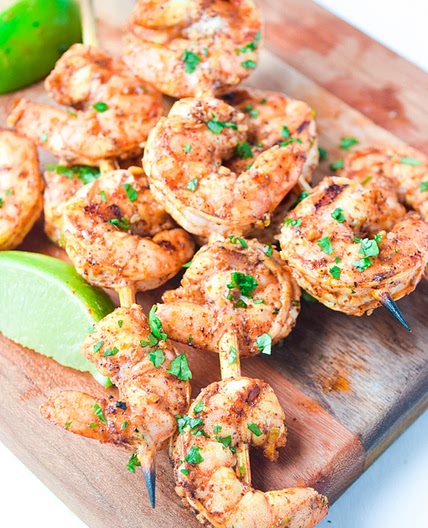 Chili Lime Shrimp Skewers (Whole30 Paleo Keto)