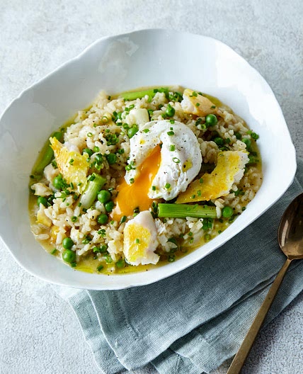 G - Smoked Fish & Pea Risotto, Poached Egg