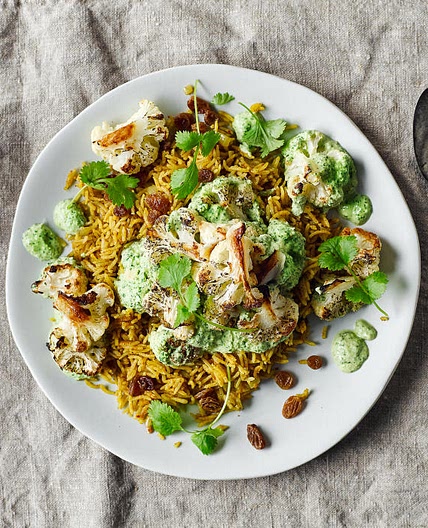 G - Herby Roast Cauliflower With Spiced Rice Pilaf