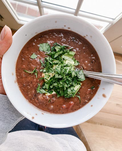 Quick Black Bean & Tomato Soup