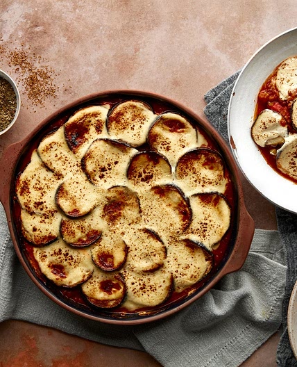 MC - Creamy veggie moussaka with green beans