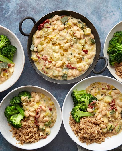 MC - Leek, butter bean & pesto casserole with quinoa
