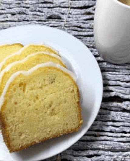 Air Fryer, Iced Lemon Pound Cake