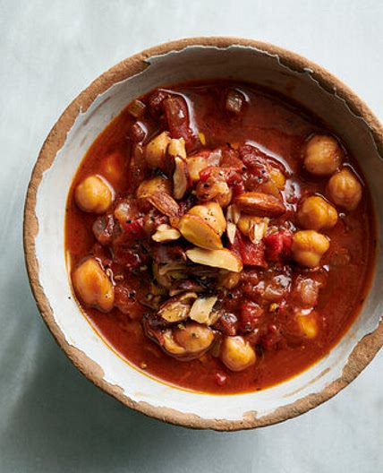 Pressure Cooker Chickpea, Red Pepper and Tomato Stew