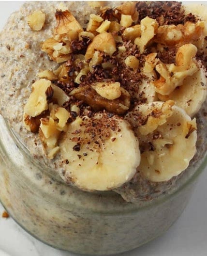 Vanilla Flaxseed, Chia & Banana Parfait