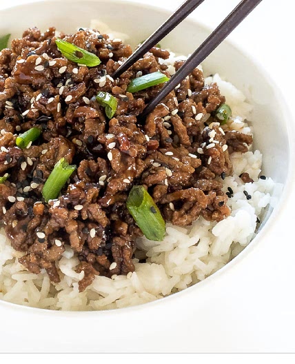 Savory korean beef & rice