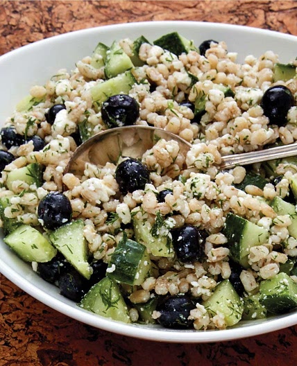 Blueberry Salad with Barley & Dill